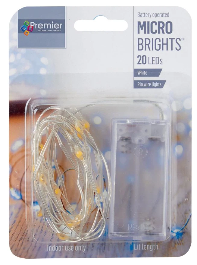 Raraion - 20 Lampu LED Krismas Dalaman, Putih - Image 1 of 1