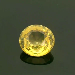 2.25 CARATS - NATURAL CHRYSOBRYL - 7.42X6.08   MM- OVAL  CUT - YELLOW GEM - Picture 1 of 4