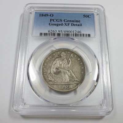 1849 O PCGS XF Detail - Silver Seated Liberty Half Dollar 50c US Coin #56131A - Image 1 of 4