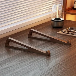 Portable Foldable Wooden Laptop Stand-Ergonomic 12° Adjustable Angle, Cooling Ve - Picture 1 of 6
