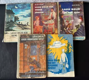 MENGE 5 Vintage Holger Abyson Lasse Holm HC SC Bücher schwedisch OOP IMPORT SELTEN LESEN - Bild 1 von 11