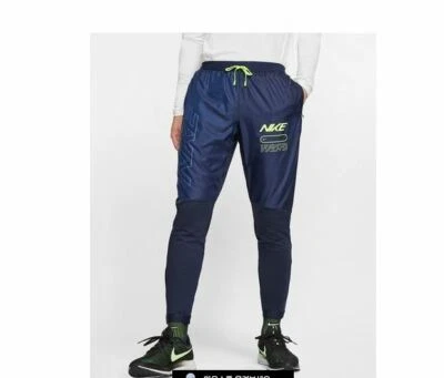 NUEVOS PANTALONES DE CORRER PARA HOMBRE S M NIKE PHENOM AIR ELITE AZUL VOLT BV4811 451 Foto 1 de 4