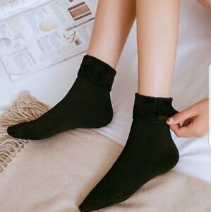 Winter Women Thicken Socks Thermal Wool Cashmere Seamless Snow Socks Warm 1 Pair