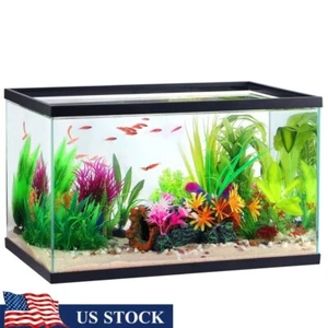 10 Gallon Clear Glass Aquarium Tank Fish Breeding Easy Setup Maintenance New - Picture 1 of 4