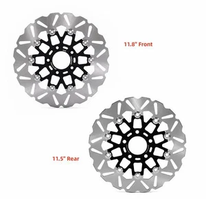 2x Floating Front Rear Brake Rotors for Harley Softial FXBB Street Bob 2018-2023 - Picture 1 of 9
