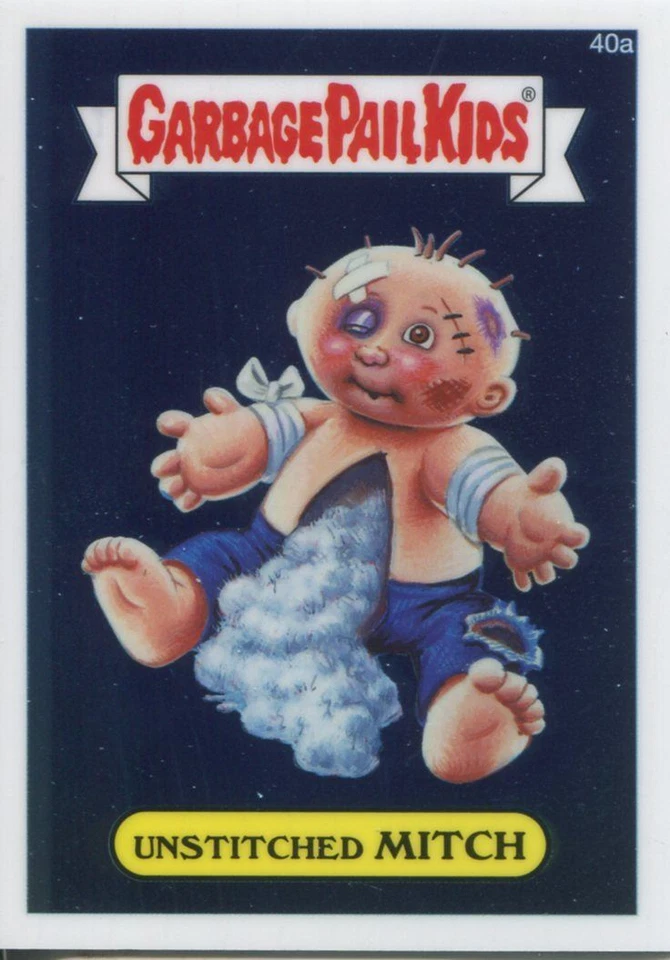 Garbage Pail Kids Chrome Series 1 Base Card 40a UNSTITCHED MITCH - Image 1 of 1