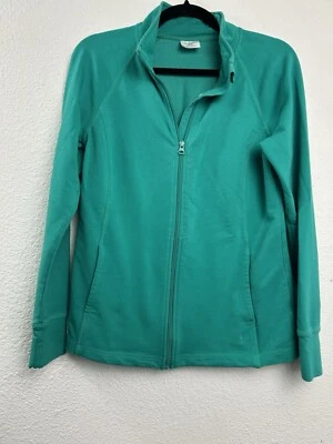 Camiseta deportiva Danskin Now turquesa LS con cremallera para mujer talla M (8-10) Foto 1 de 4