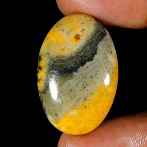 Jaspe abejorro 100 % natural único 33,70 quilates. Piedras preciosas sueltas de cabujón ovalado - Imagen 1 de 3