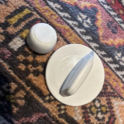 Juego de perillas de lavadora Amana OEM (2) blanco WPW10711289 WPW10453948 W10453946 W10711289 Foto 1 de 4