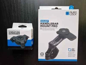 Quad Lock Motorcycle Handlebar Mount PRO + Vibration Dampener - iPhone Samsung - Picture 1 of 1