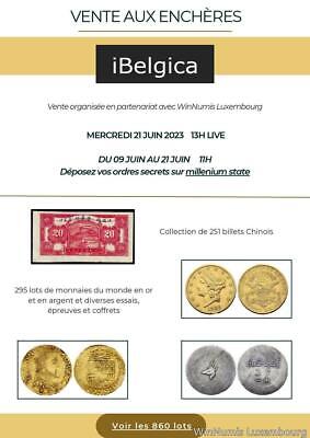 PDF 80 Coll. Bernheim VAE Absentee Bids 9 Au 21 Juin 2023  Monnaies Leopold II • 1€