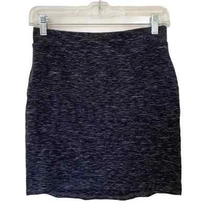 Divided by H&M Basic Black Mini Skirt Bodycon Cotton Spandex Size Small - Picture 1 of 6