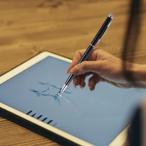 2 szt. pojemnościowy rysik uniwersalny długopis tablet długopisy do ekranów dotykowych - Zdjęcie 1 z 12