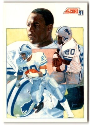 1991 Score Leader Barry Sanders #663 Detroit Lions - Image 1 of 2