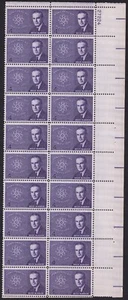 Scott #1200 Brien McMahon Atomic Energy Act Plate Block of 20 Stamps MNH P#27224 - Picture 1 of 2