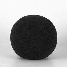 Plush Round Cushion Ball Shaped Solid Color Stuffed Soft Pillow for Sofa Waist