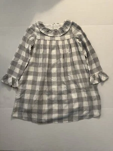 Tartine et Chocolat Girls Gray And White Checkers Dress Size 10 - Picture 1 of 10