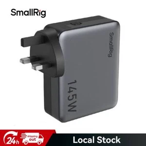 SmallRig 145W 4-portowa PD3.1 GaN Szybka składana ładowarka kompatybilna z ipadem Mac - Zdjęcie 1 z 9