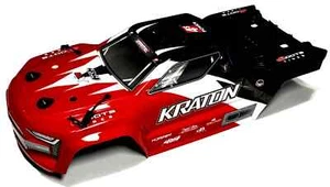 Arrma KRATON 4s 4x4 - Body Shell RED polycarbonate cover, body pins ARA4408V2 - Picture 1 of 5