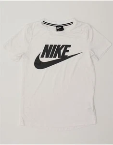 NIKE T-shirt uomo grafica top XS bianco poliestere BD03 - Foto 1 di 3