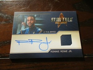 Star Trek Discovery Season 3 Ronnie Rowe Jr. Autograph Relic Costume SOLID Three