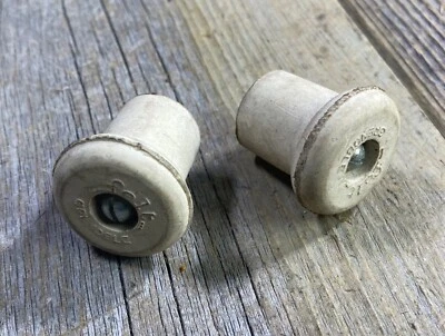 FELT GRENOBLE HANDLEBAR PLUGS BAR END CAPS CAP PLUG BARTAPE FRANCE RUBBER PLUGS — 第 1/3 张图片