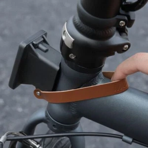 Lightweight Folding Bicycle Accessories Cowhide Handle for Brompton - Afbeelding 1 van 12