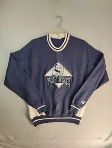 VTG Penn State Nittany Lions Sweatshirt Adult XL Blue Long Sleeve Crew Neck 90s - Picture 1 of 13