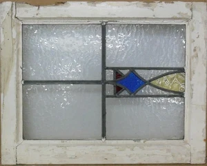 ABSTRAKTES ALTES ENGLISCHES BLEIGLASFENSTER 21" X 16,75" - Bild 1 von 3