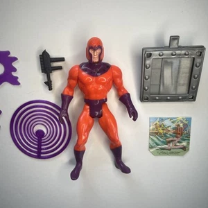 Vintage 1984 Mattel Marvel Secret Wars Magneto 4.5" Figure w Shield & Card Back! - Picture 1 of 12