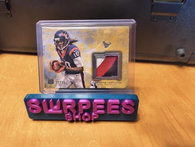 2013 Topps Inception  3 Color Patch DeAndre Hopkins Gold  25/25 Rookie Texans  - Image 1 of 2