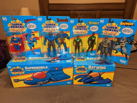 DC Super Powers McFarlane Toys Superman Green Lantern Batman Complete Set - NEW⚡ Cover