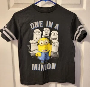 Despicable Me Boys Minions One in a Minion schwarzes T-Shirt Größe 10/12 - Bild 1 von 10