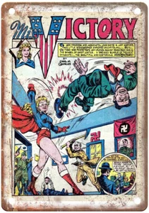 Vintage Golden Age Comic Book Cover Retro Look Reproduction Metal Sign J2036 - Picture 1 of 2