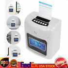 Employee Attendance Punch Time Clock Payroll Recorder LCD Display w/ 50 Cards