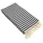 Authentic Hotel And Spa Authentic Pestemal Fouta Graphite Grey Turkish Cotton Ba