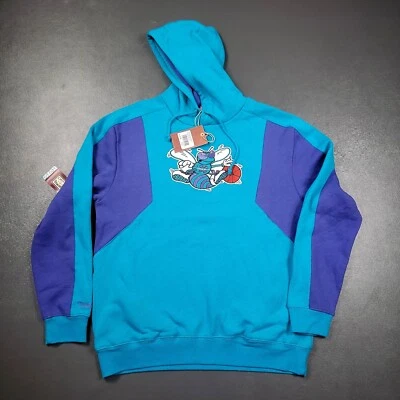 Sudadera con capucha Mitchell & Ness 100 % auténtica Charlotte Hornets para hombre - bola lamelo Foto 1 de 4