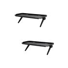  2 Pack Computer Display Shelf Monitor Stand Screen Tops Rack TV Storage Office
