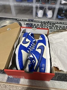 Nike Dunk Low Jackie Robinson Schuhe Herren 14 DV2122-400 Racer Blue Coconut Neu - Bild 1 von 7