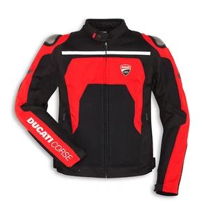 Ducati Corse Motorbike Jacket Waterproof CE Armours Cordura Textile Jacket - Imagen 1 de 3