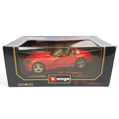 *NUEVO* De colección Bburago 1996 Dodge Viper RT-10 1:18 Die Cast Modelo Rojo 3025 Nuevo de Lote Antiguo Foto 1 de 4