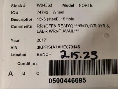 Eje de transmisión izquierdo usado se adapta a: Ford Contour L. 2000 4-121 2,0 L con ABS izquierdo G Foto 1 de 4