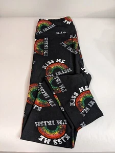 LuLaRoe OS Leggings Women's Size 0-12 ~ Kiss Me I'm Irish ~ New w/o Tag - Picture 1 of 2