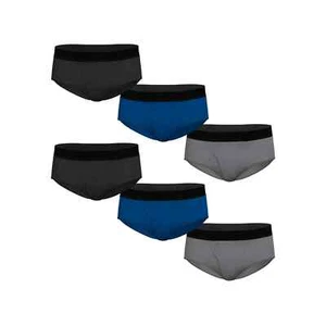 Extra Large Men's Performance Cotton Brief Set, Briefs Underwear XL 6-Pack - Picture 1 of 8