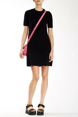 Mini Vestido Negro Marc Jacobs Para Mujer Botón Hombro Manga Corta Talla S Foto 1 de 2