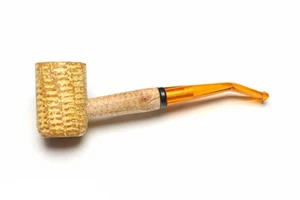 - Legend Corn Cob Tobacco Pipe - 5th Avenue, Bent Bit - Picture 1 of 5
