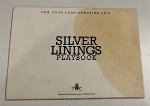 SILVER LININGS PLAYBOOK : For Your Consideration DVD 2012 Academy Award Screener - Imagen 1 de 3