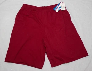 Vintage 1990s Bike Athletic Mens Coach Shorts Cotton XL Burgandy -Made in USA - Picture 1 of 5