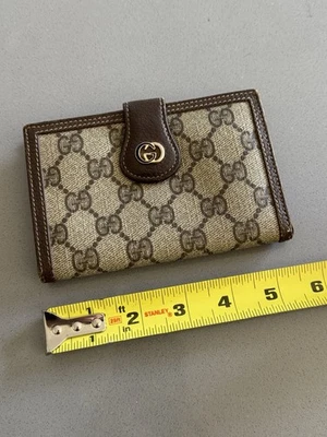 CARTERA MONOGRAMA GUCCI VINTAGE PARA MUJER AUTÉNTICA DE GRAN TAMAÑO Foto 1 de 4