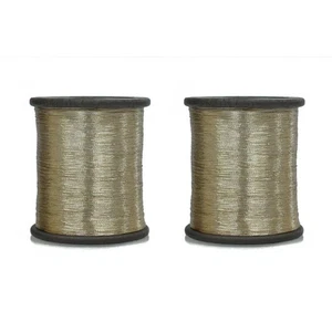 Cotton Metallic Zari Thread For Embroidery 0.1Mm 100 Gram- Pack Of 2 Roll - Picture 1 of 54